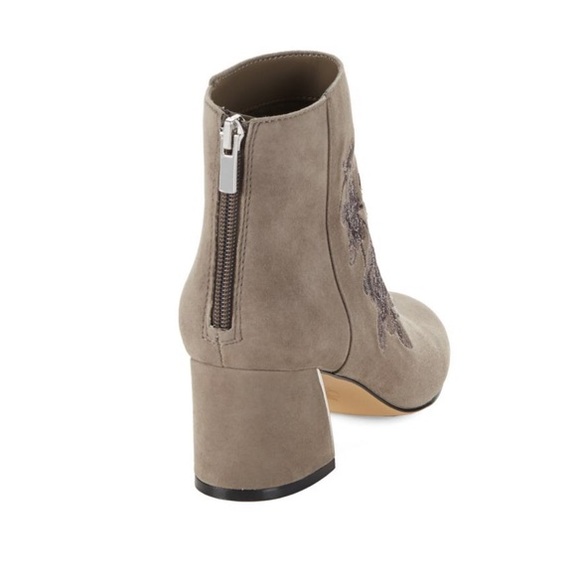 💫 Floral Suede Ankle Booties - Picture 2 of 4